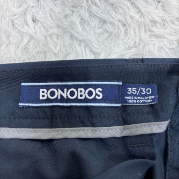 Bonobos Monday Mens 35x30 Navy Blue Straight Leg Athletic Pants - Picture 3 of 6